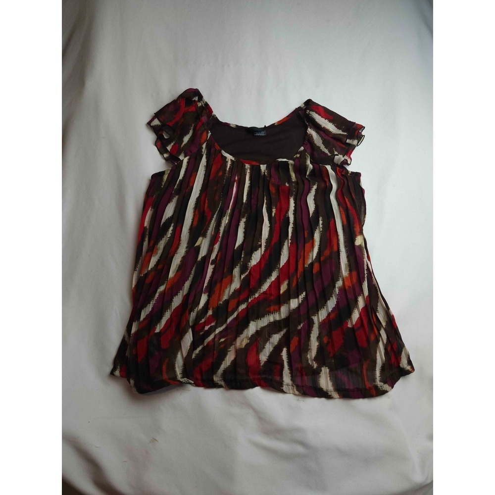 New Directions Blouse Womens S Abstract Stripes Boho Flowy Festival Whimsigoth